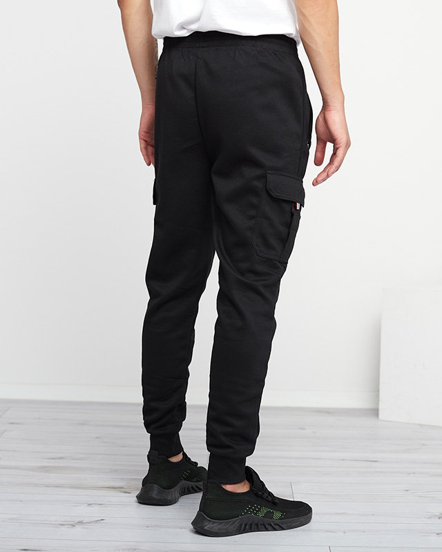 Schwarze Jogginghose für Herren mit Taschen - Kleidung