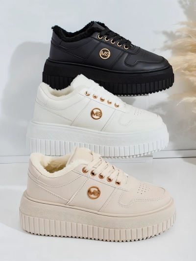 Royalfashion Warme Damen-Sneakers mit Fell Rozit