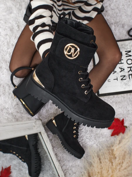 Damen Worker Boots mit Verzierungen Lorice