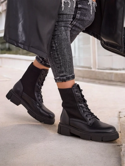 Offene Damen Flachstiefeletten Rowic