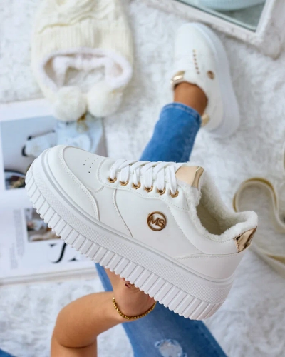 Royalfashion Warmed women's sneakers with fur Sofi