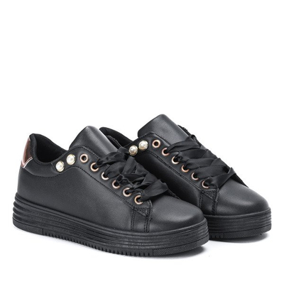 Schwarze Sneakers mit Perlen Cammie - Footwear