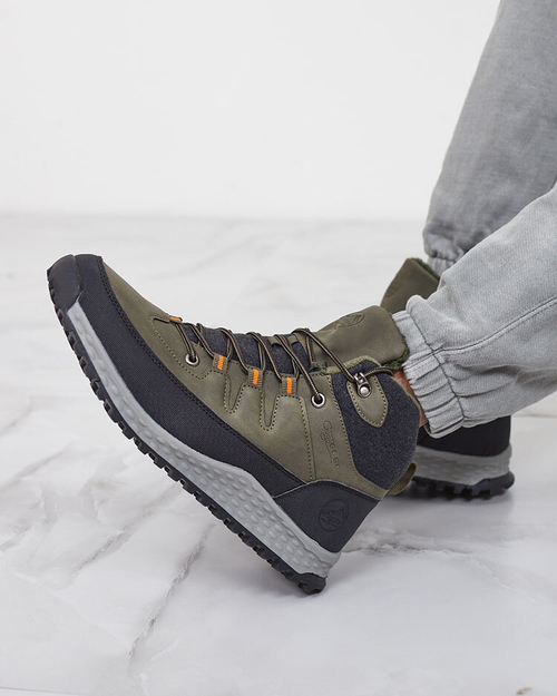 Royalfashion Чоловічі капці зеленого кольору Jekouia