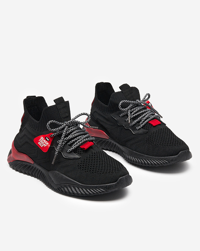 Schwarz-roter Herren-Sportschuh Emaik- Footwear