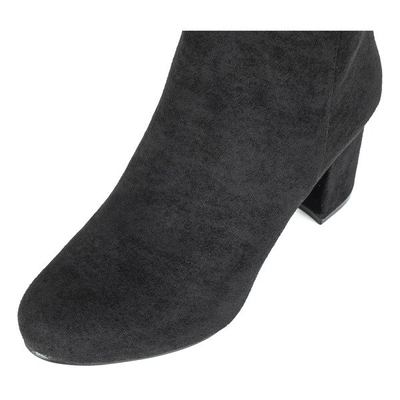 Schwarze Stiefeletten an einem höheren Pfosten Soleah - Footwear