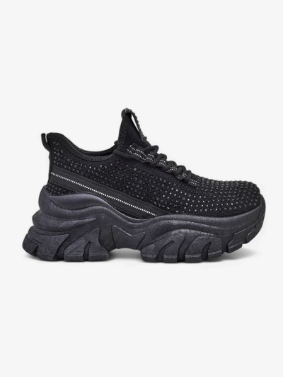 Royalfashion Damen Sport Sneakers mit Strass Blysco