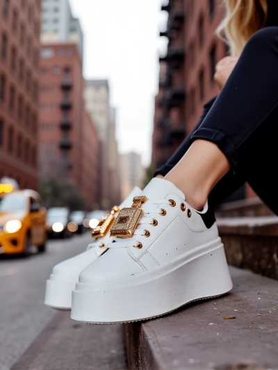 Royalfashion Damen Plattform Sportsneakers Oviger