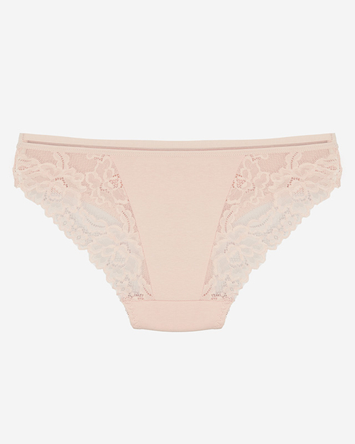 Жіночі мереживні трусики рожевого кольору - Нижня білизна