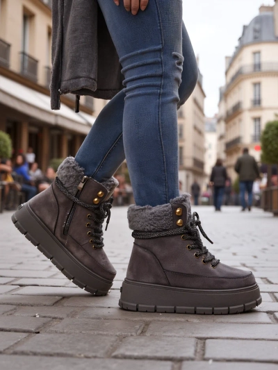 Royalfashion Damen Schneestiefel Bomion