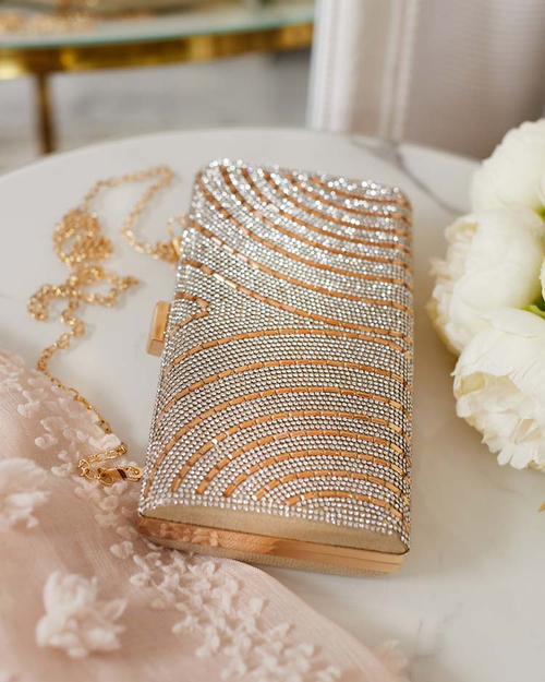 Жіноча блискуча сумочка-конверт Royalfashion