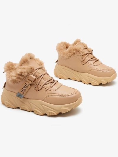 Royalfashion Sportliche Damen-Sneaker mit Fell Nonuas