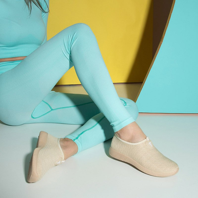 Beige Damen Slip on Smegin Sneakers - Schuhe