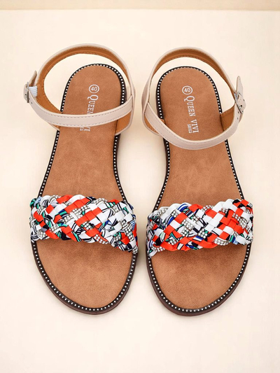 Royalfashion Жіночі сандалі на плоскій підошві ColorStrap