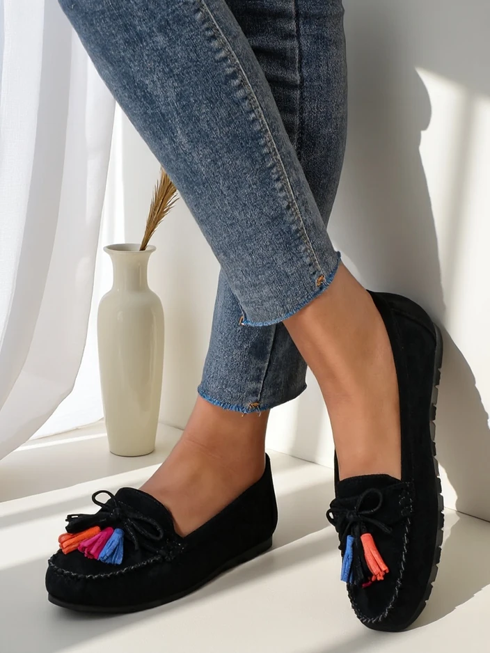 Royalfashion Damen Eco-Suede Mokassins Zimmid