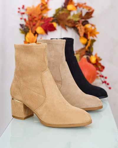 Royalfashion Hellbraune Damenstiefel Rejerra