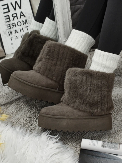 Damen Schneestiefel mit Fell Irelle