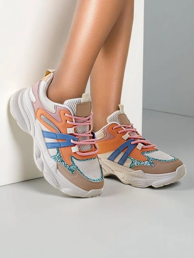 Royalfashion Damen Sportsneaker auf dickerer Sohle Aimo
