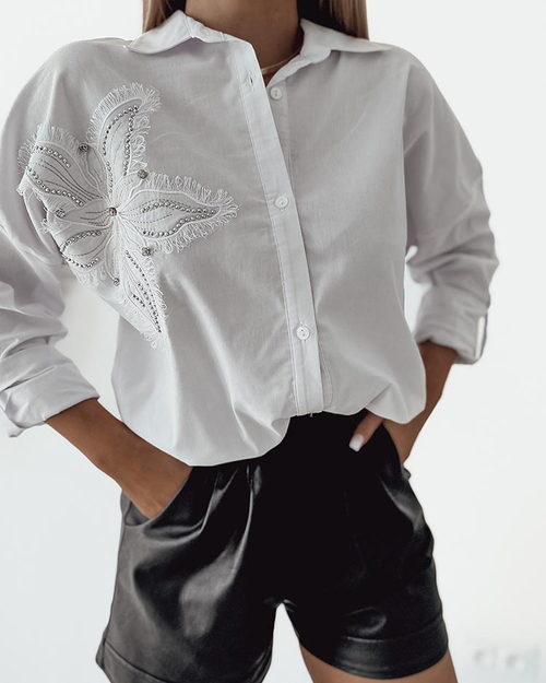 Жіноча сорочка з нашивкою Royalfashion