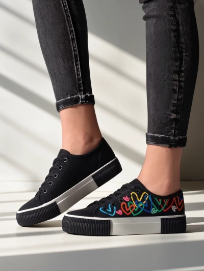 Royalfashion Damen Sneakers mit Druck Sercess