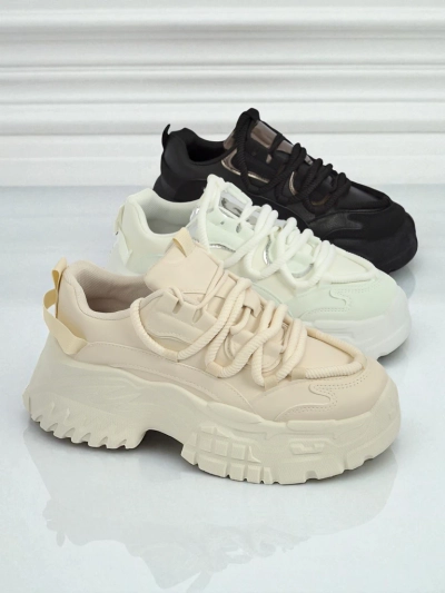 Damen-Sneakers Artemisia Bianca auf Plateausohle aus ökologischem Leder, 6,5 cm