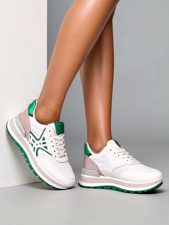 Royalfashion Damen Sneakers mit Glitzersehen