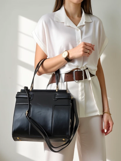Royalfashion Elegante Damen große Handtasche