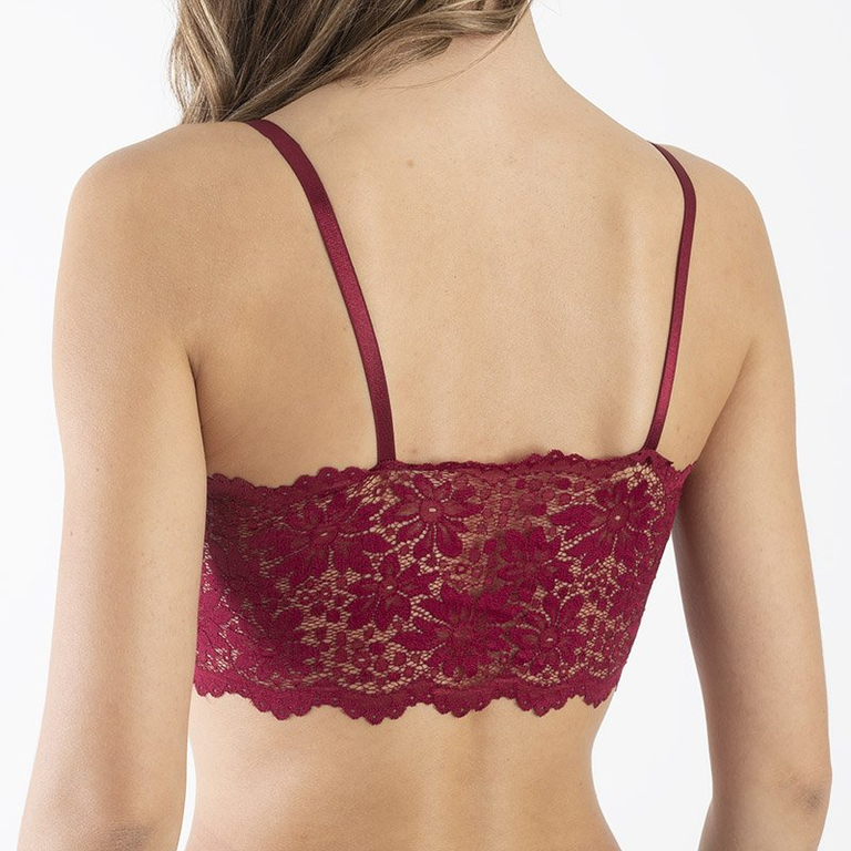 Burgunder Spitze Bralette BH - Unterwäsche