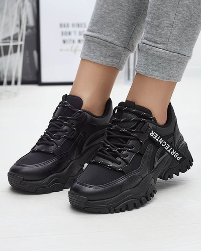 Schwarzer Damen-Sneaker Sportschuhe Evilpo- Footwear