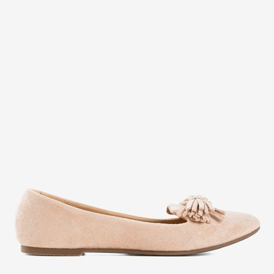 Rosa Ballerinas mit Fralise-Dekoration - Schuhe 1