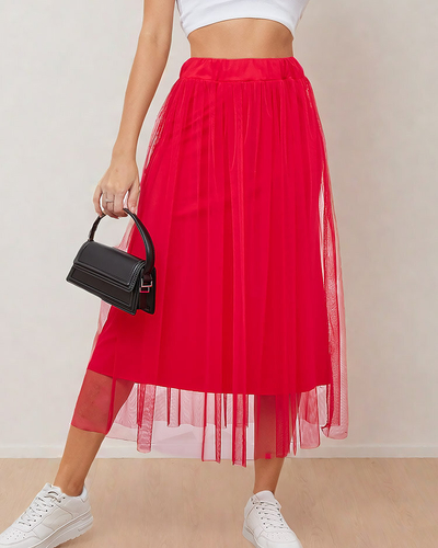 Royalfashion Doppellagiger Midirock für Damen