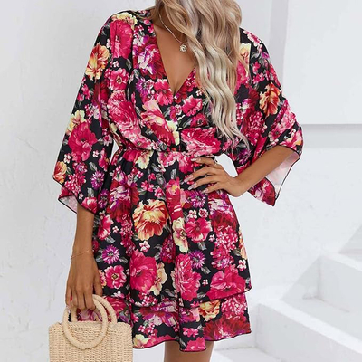 Royalfashion Damen-Minikleid mit originellem Muster