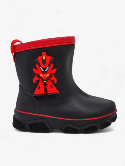 Royalfashion Kinder Gummistiefel mit Power Robot
