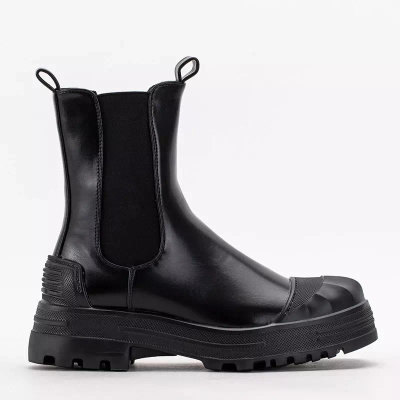 Schwarze Damenstiefel von Norvis - Schuhe