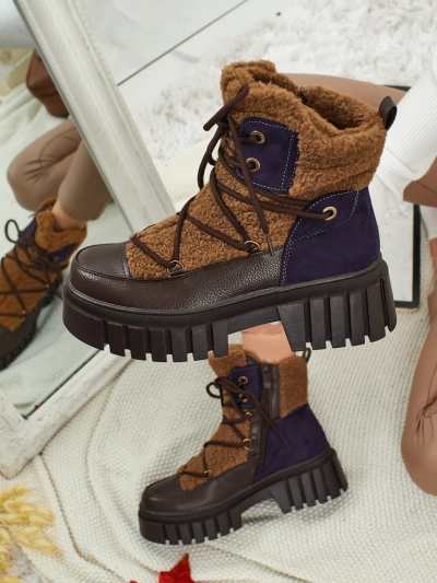 Жіночі ботильйони-воркери з хутром Cindora