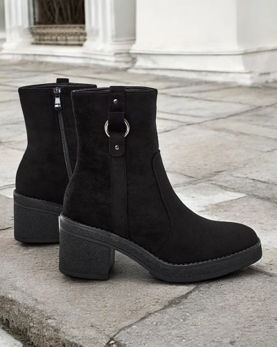 Royalfashion Damen Stiefeletten auf einem Pfosten Boron