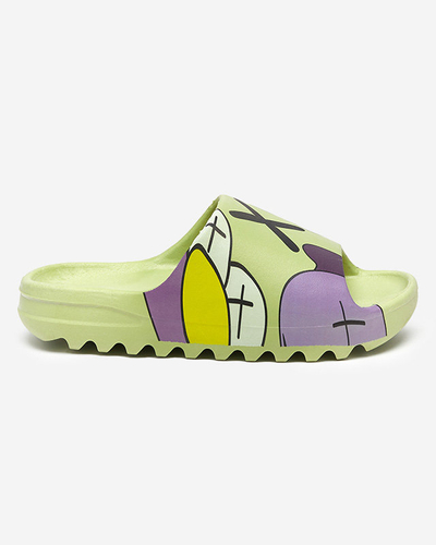 Grüne Damenhausschuhe von Elmino - Schuhe