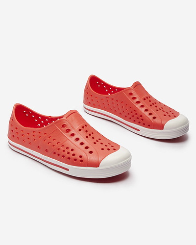 Rote durchbrochene Kinder-Sneakers aus Gummi Jiteri - Footwear