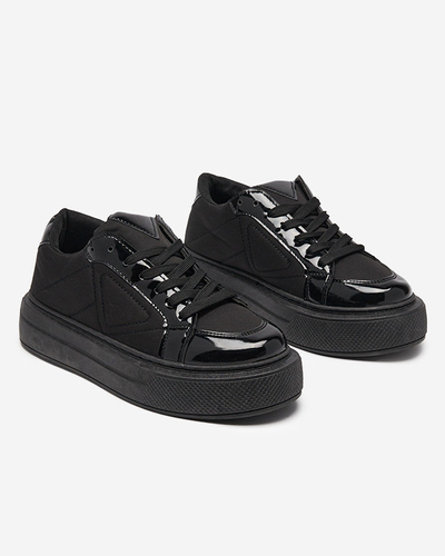 Smaqo schwarze Sportturnschuhe für Damen - Schuhe