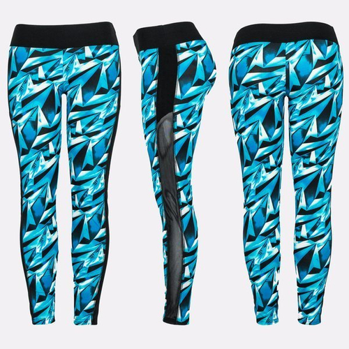 Сині гетри з геометричним малюнком - Штани 1