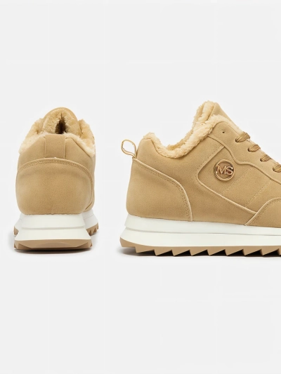 Royalfashion Hellbraune isolierte Sportschuhe für Damen Lahho