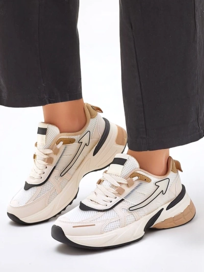 Royalfashion Damen Sport Sneakers mit dickerer Sohle Beysa