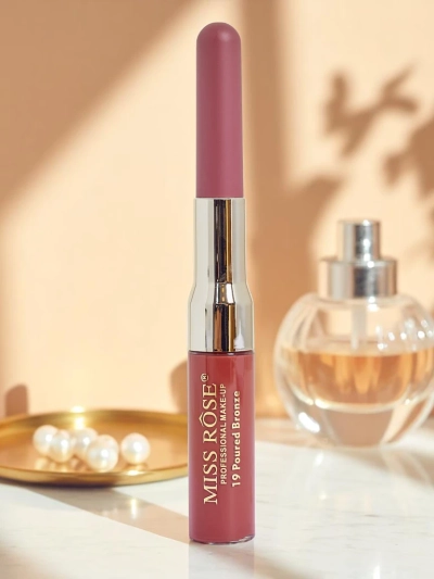 2-in-1 Flüssiglippenstift und Lippenkonturenstift Rose Cream