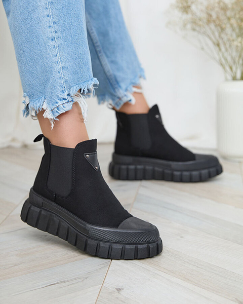 Royalfashion Schwarz Damen High Sneakers Nexeri