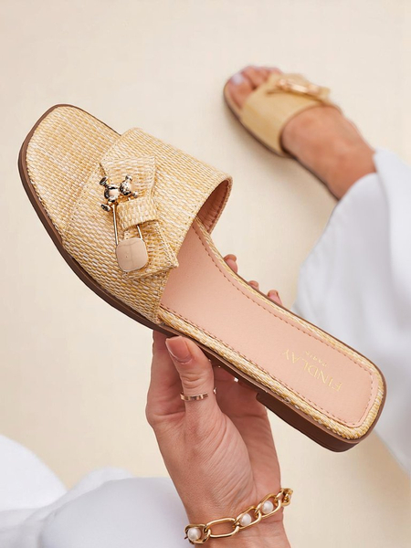 Royalfashion Damen-Strohsandalen Aurelia