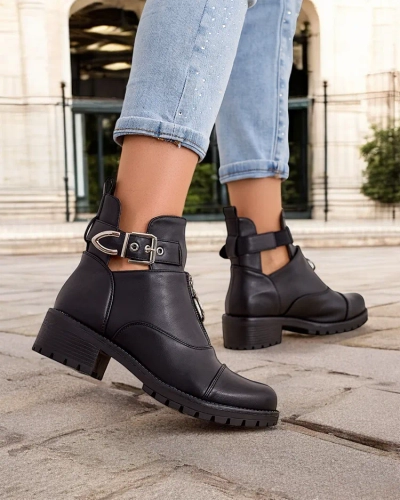 Royalfashion Damen Stiefeletten im Arbeiterstil Komoves