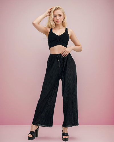 Royalfashion Weite Plissee-Hose