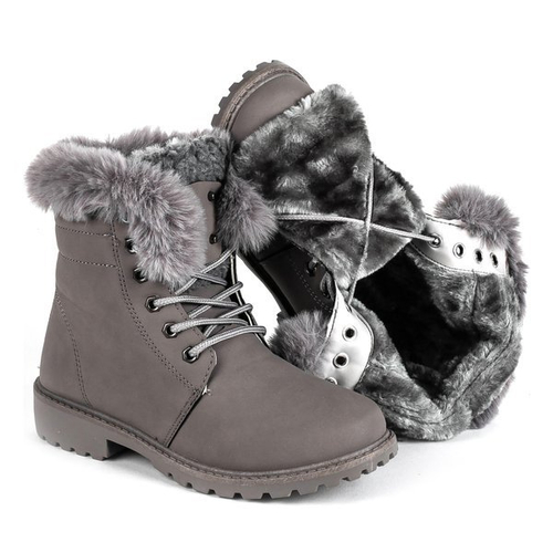 Пішохідні черевики із утепленим сірим кольором Clotilde - Взуття