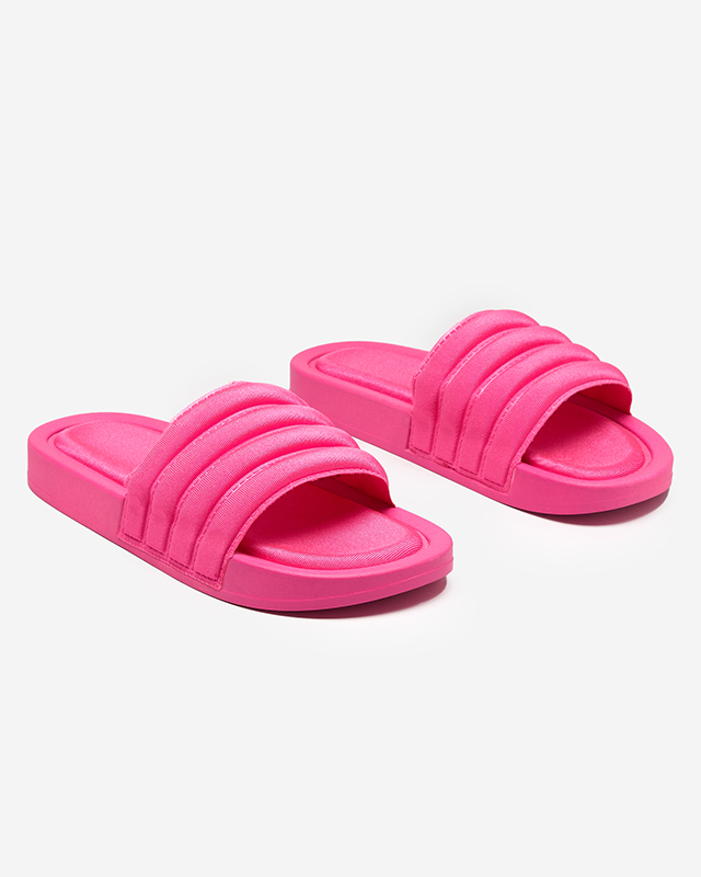 Gestreifte Damensandalen in Fuchsia Lenira - Footwear