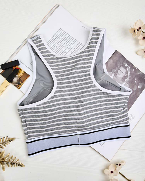 Жіночий спортивний бюстгальтер в смужку Royalfashion