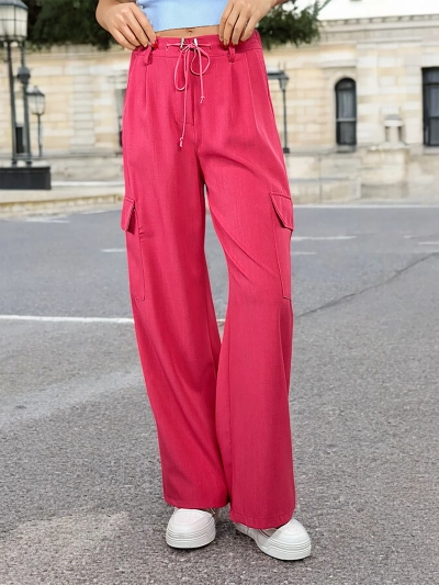 Royalfashion Weite Damenhose mit Taschen